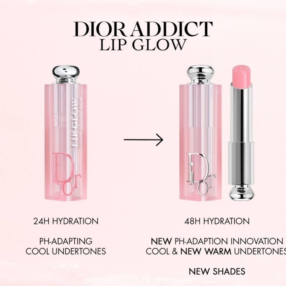 Dior Addict Lip Glow Color Reviver Balm: Rose Nude (038) (a/k/a Soft Nude), New - Picture 9 of 10